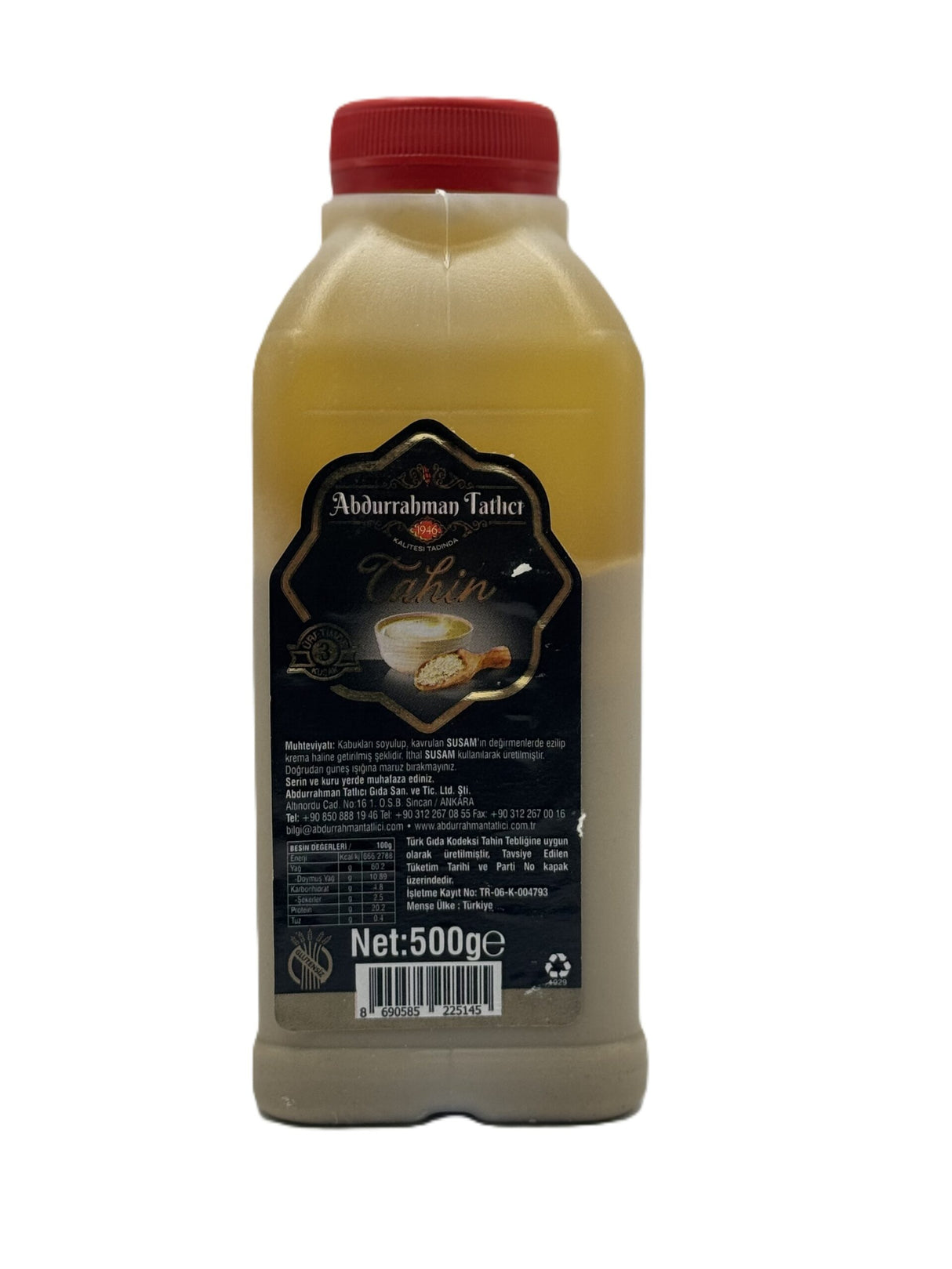 Abdurrahman Tatlici Tahini 500 gr image 0