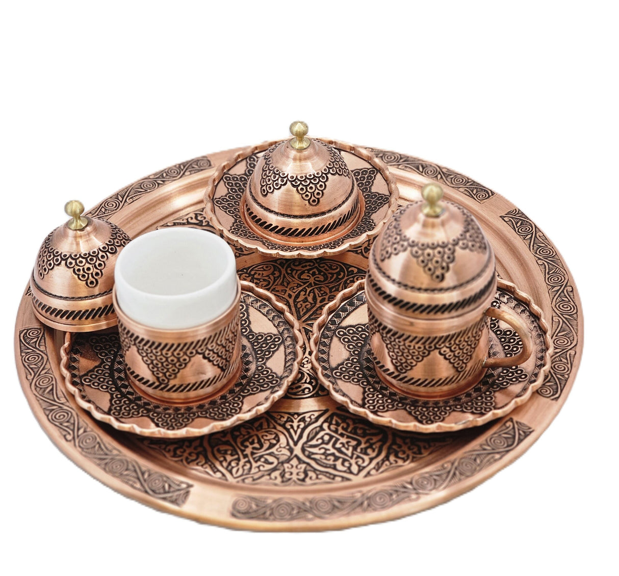 Turkish Copper Turkish Coffee Cup Set image 0