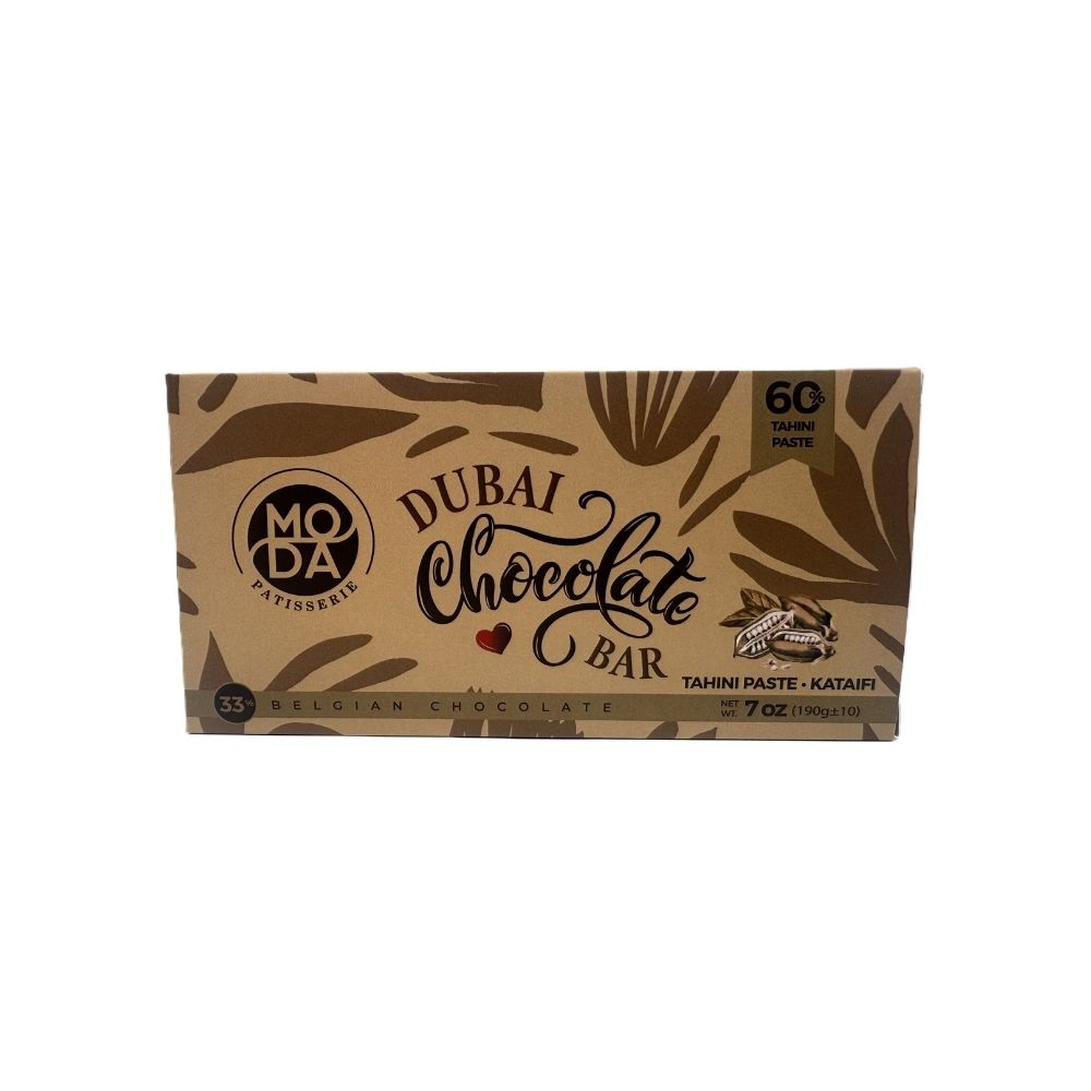 Moda Dubai Chocolate Bar With Tahini Paste-Kataifi 7 Oz (190 gram) image 0