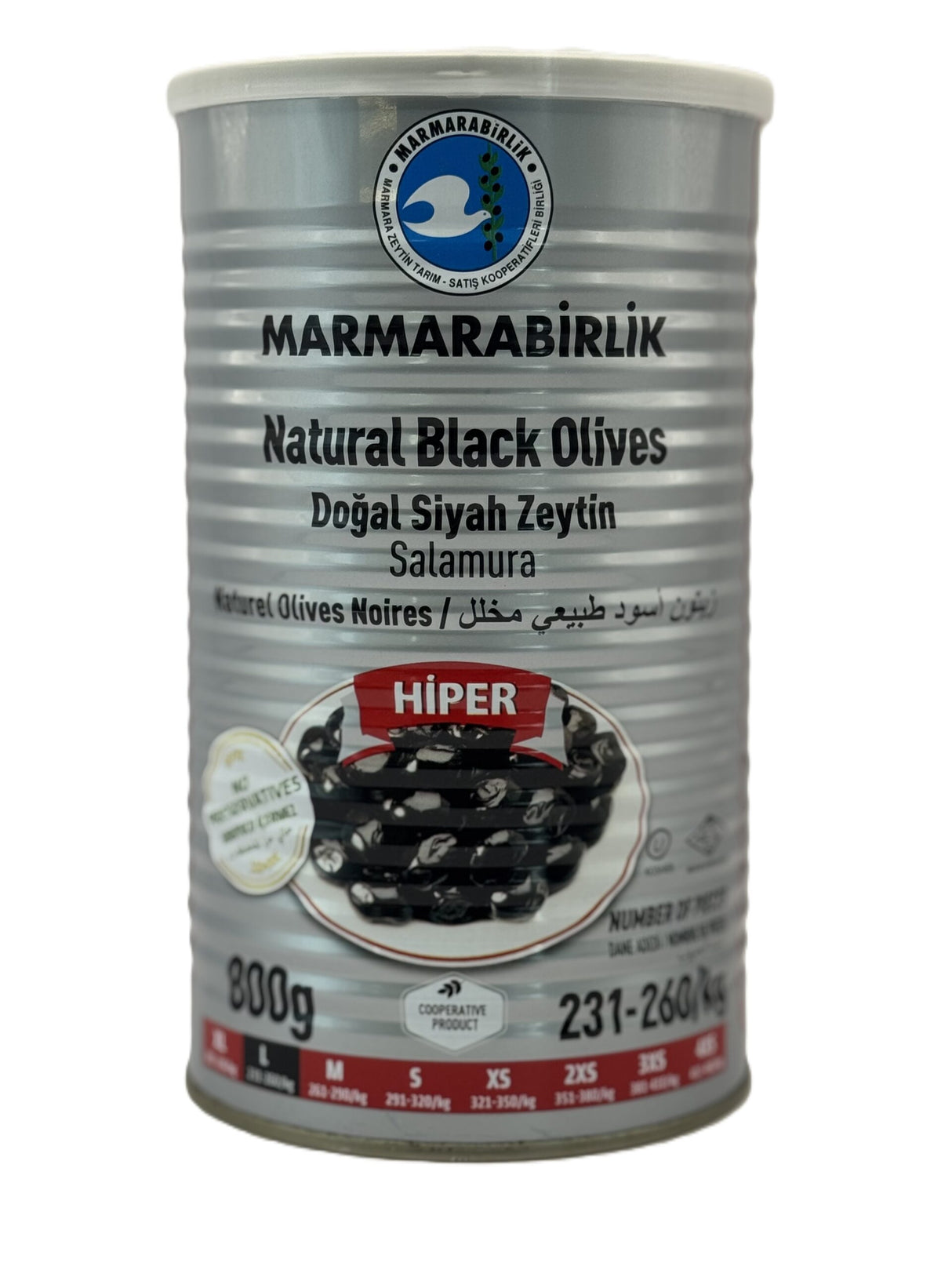 Marmarabirlik Natural Black Olives Hiper image 0