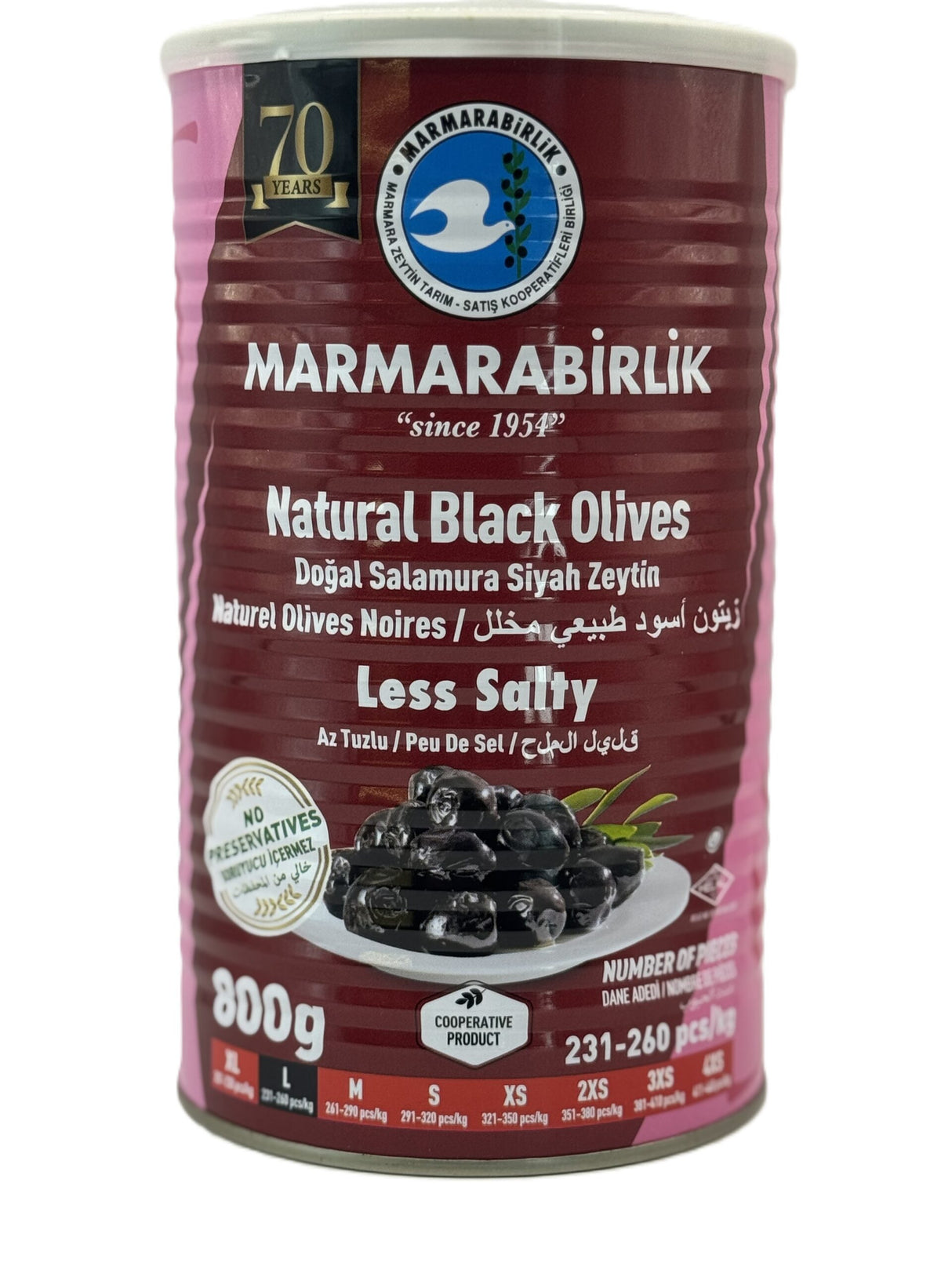 Marmarabirlik Naturel Black Olives image 0