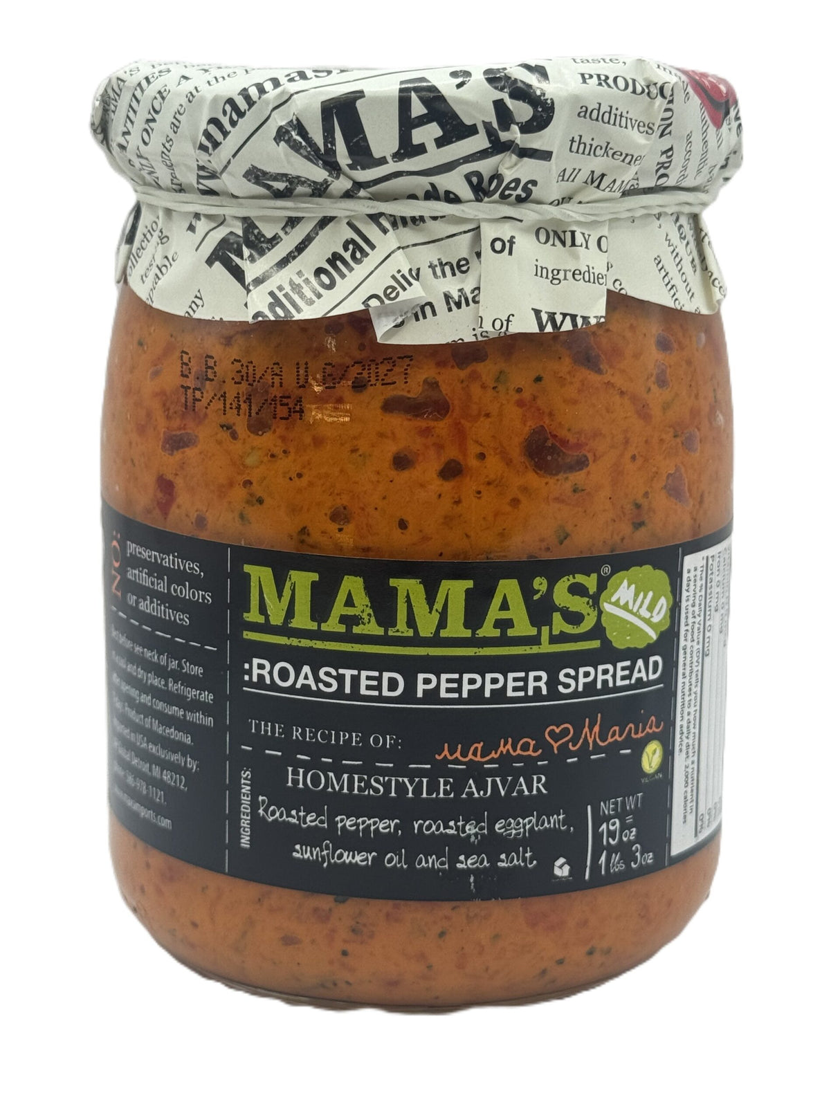 Mamas Roasted Pepper Spread 19 Oz image 0