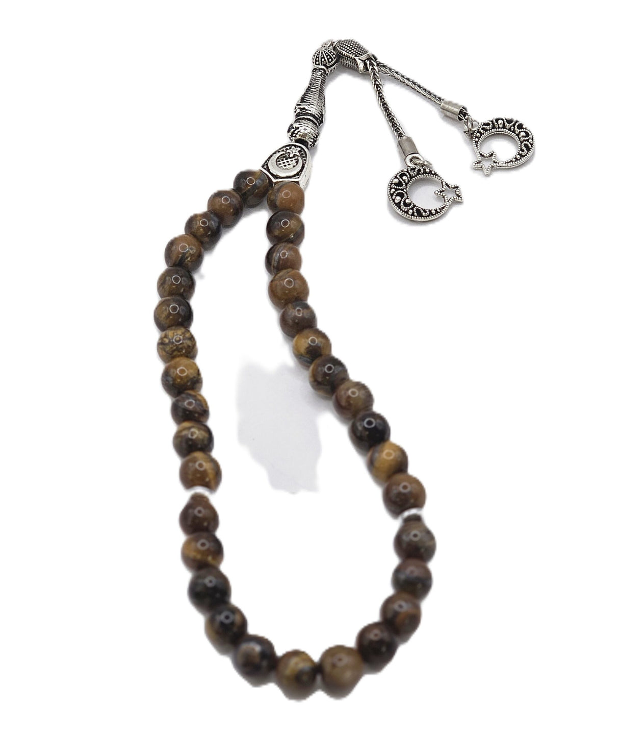Turkish Natural Stone Tiger Eye Tesbih image 0