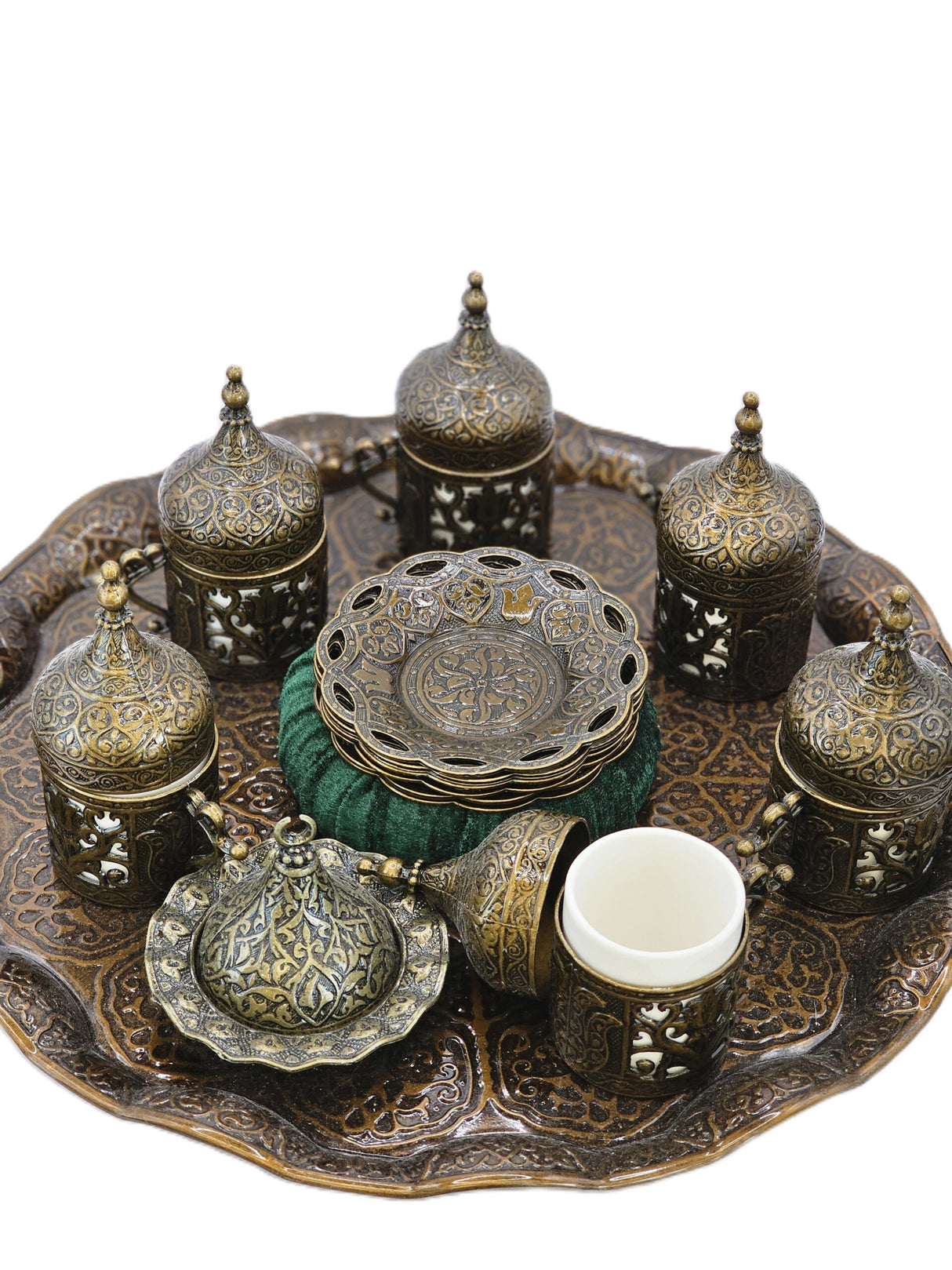 Turkish Copper Turkish Coffee Cup Set image 0