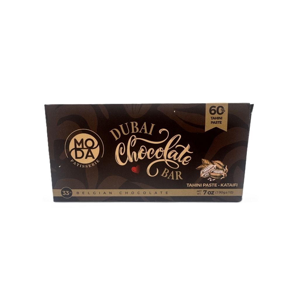 Moda Dubai Chocolate Bar With Tahini Paste-Kataifi 7 Oz (190 gram) image 1
