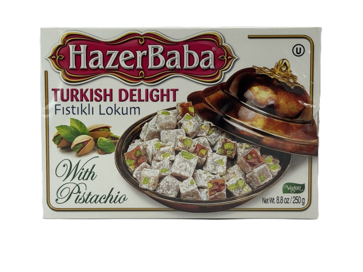 Hazerbaba Turkish Delight w Pistachio 250 Gr image 0