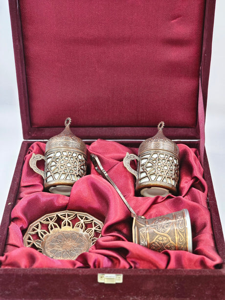 Turkish Copper  Turkish Coffee Cup Set image 0