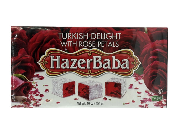 Hazerbaba Turkish Delight w Rose Petals  454 gr image 0