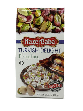 Hazerbaba  Turkish Delight w Pistachio 100 Gr image 0