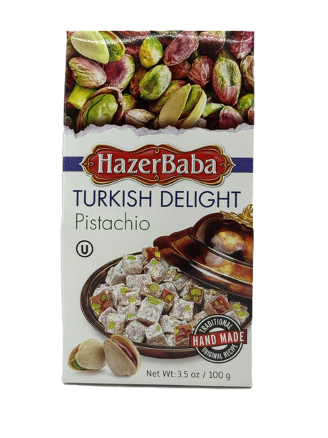 Hazerbaba  Turkish Delight w Pistachio 100 Gr image 0