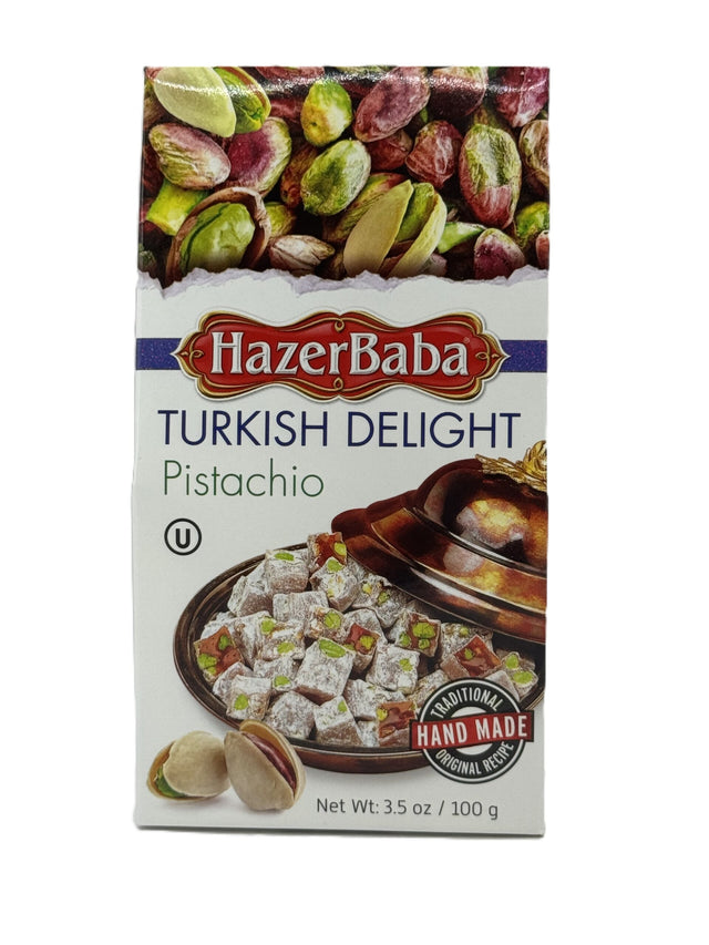 Hazerbaba  Turkish Delight w Pistachio 100 Gr image 0