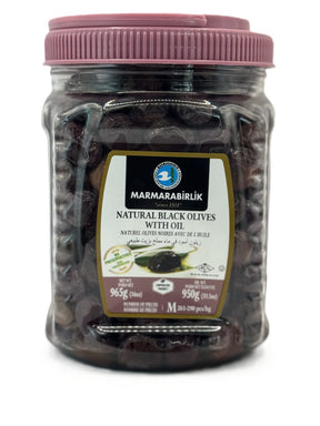 Marmarabirlik Natural Black Olives W Oil image 0