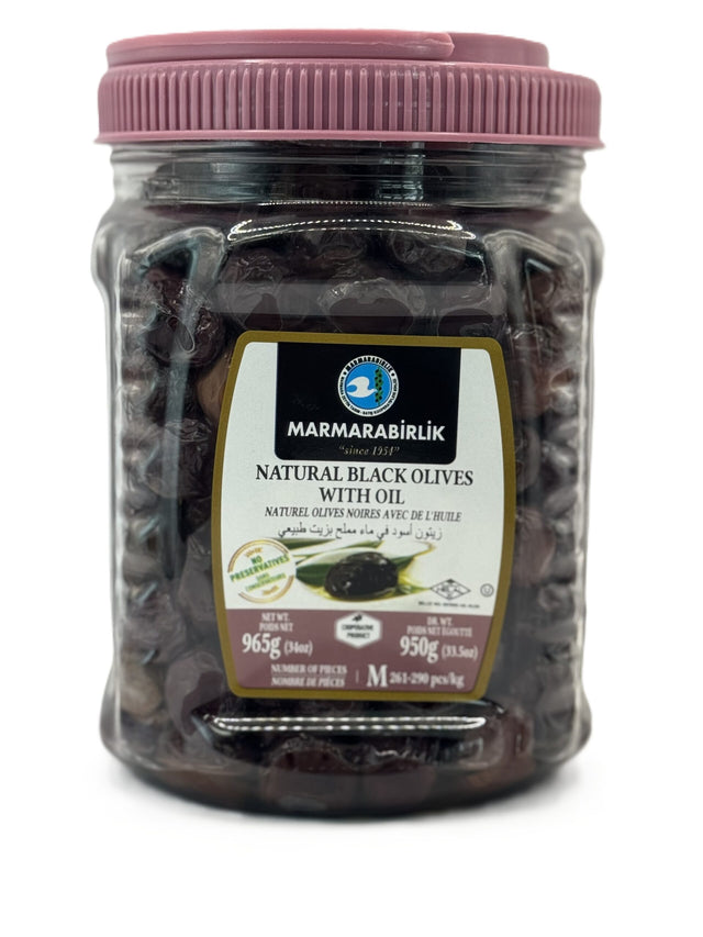 Marmarabirlik Natural Black Olives W Oil image 0