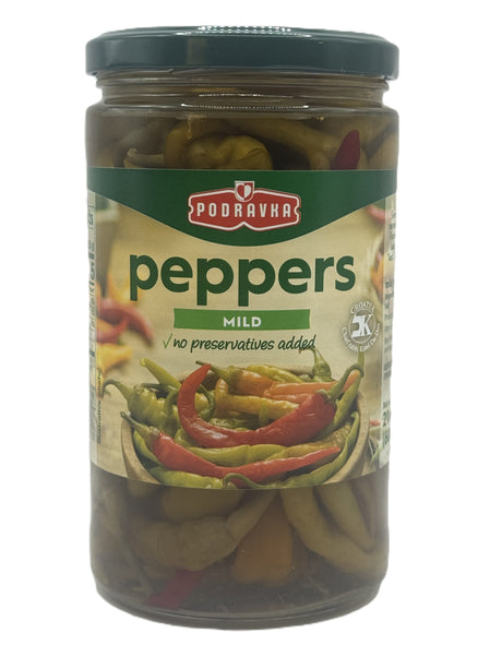 Podravka Pepper Mild Pickles 600 Gr image 0