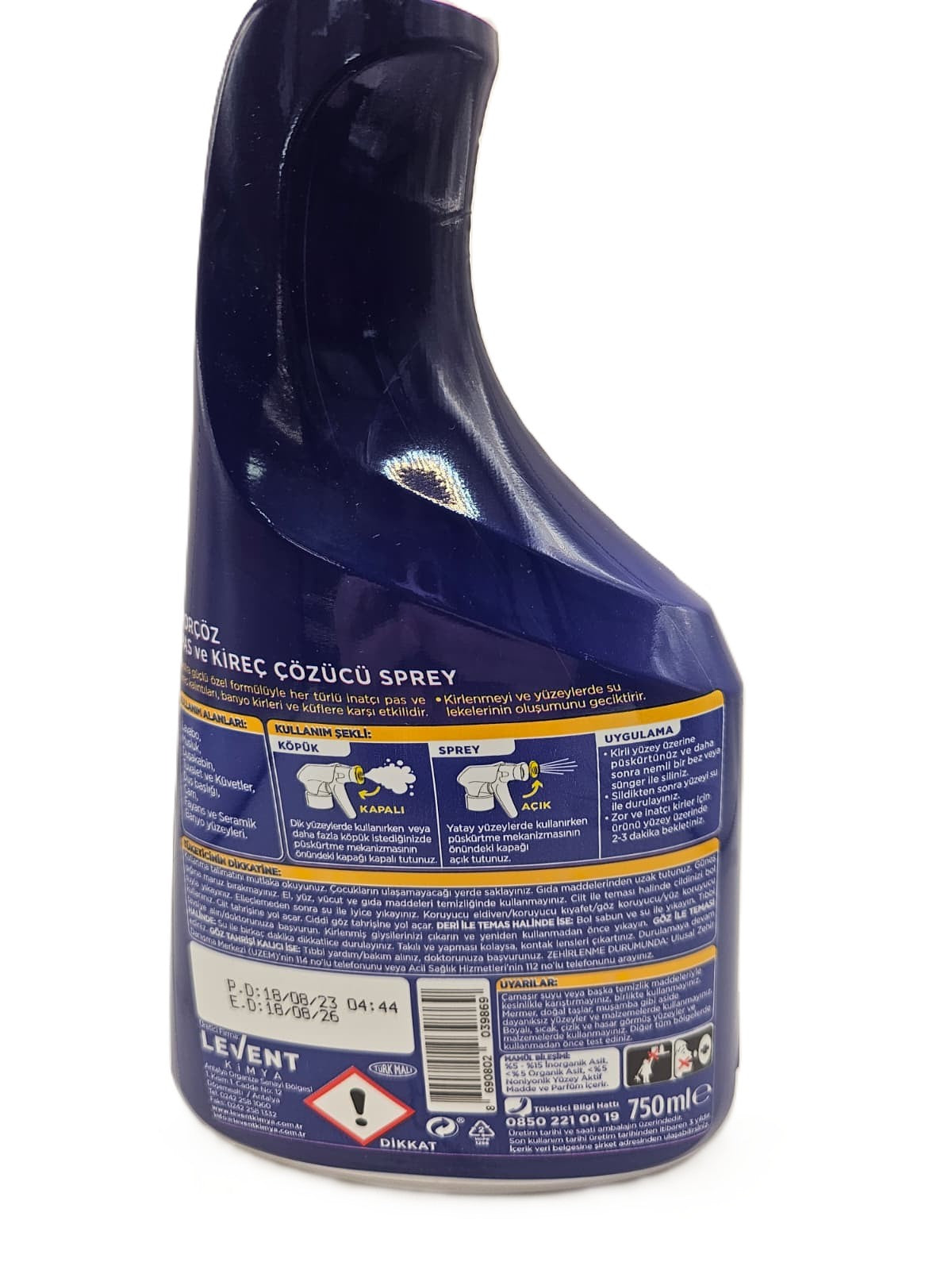 Por Coz Bath Rust-Limescale Remover Sprey 750 ML