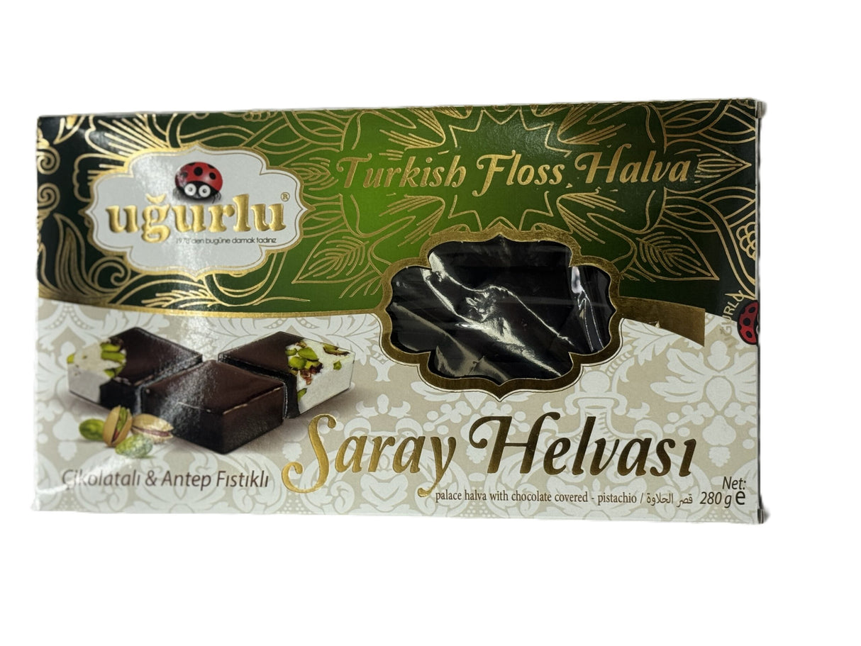 Ugurlu Turkish Floss Halva w Pistachio  280 Gr image 0