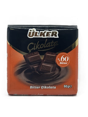 Ulker  Dark Chocolate 60% Bitter  60 Gr image 0