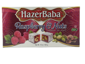 Hazerbaba Turkish Delight w Raspberry& Nuts 454 Gr image 0