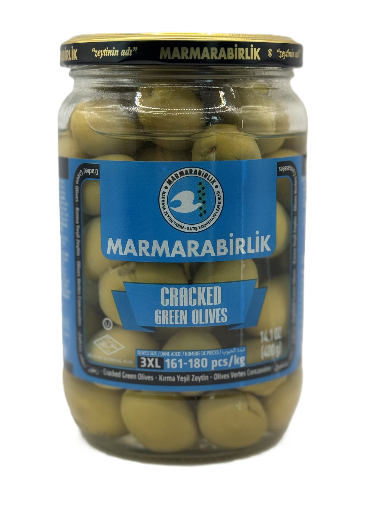 Marmarabirlik Cracked Green Olives 3 XL image 0