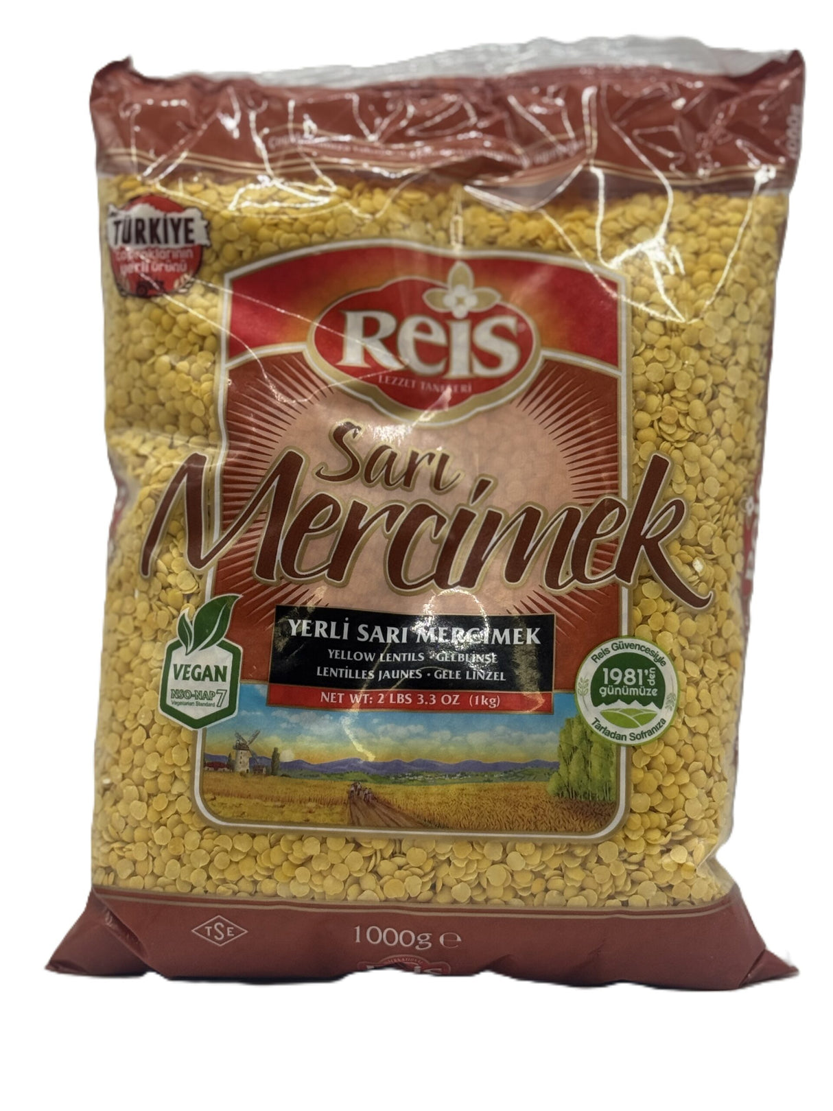 Reis Yellow Lentils 1000 gr image 0