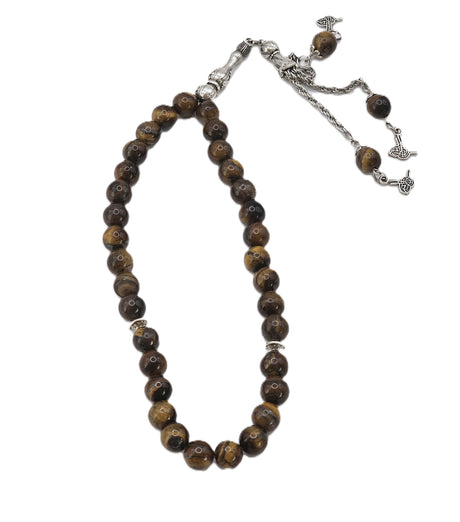 Turkish Natural Stone Tiger Eye  Tesbih image 0