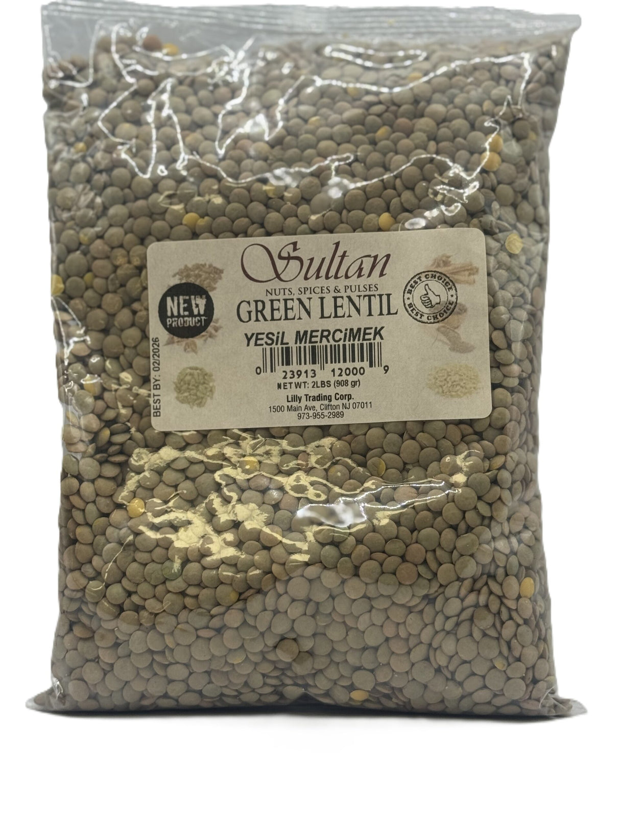Sultan Green Lentil 908 gr image 0