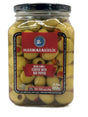 Marmarabirlik Green Olives Stuffed W Red Pepper image 0