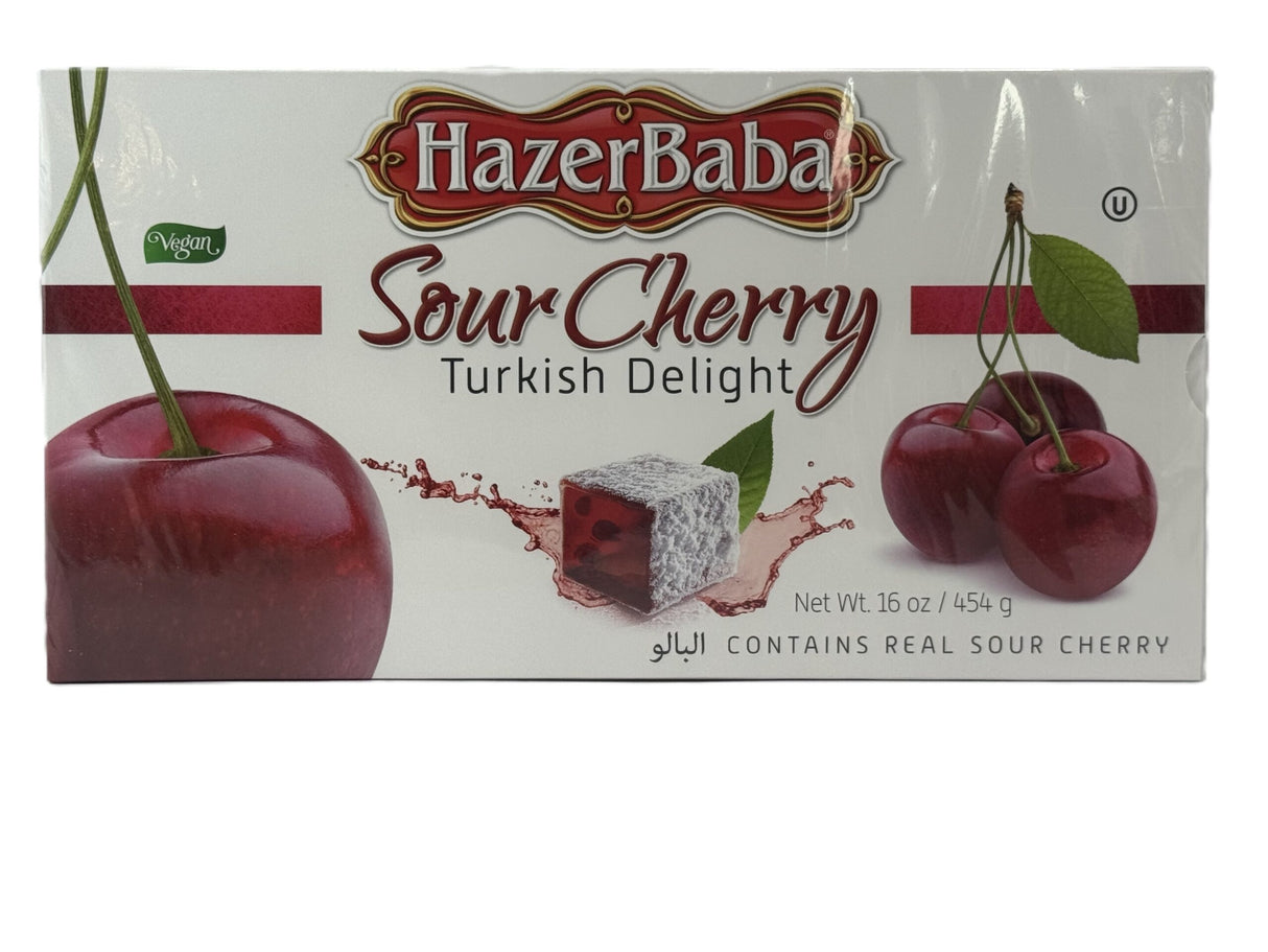 Hazerbaba Sour Cherry Turkish Delight 454 gr image 0