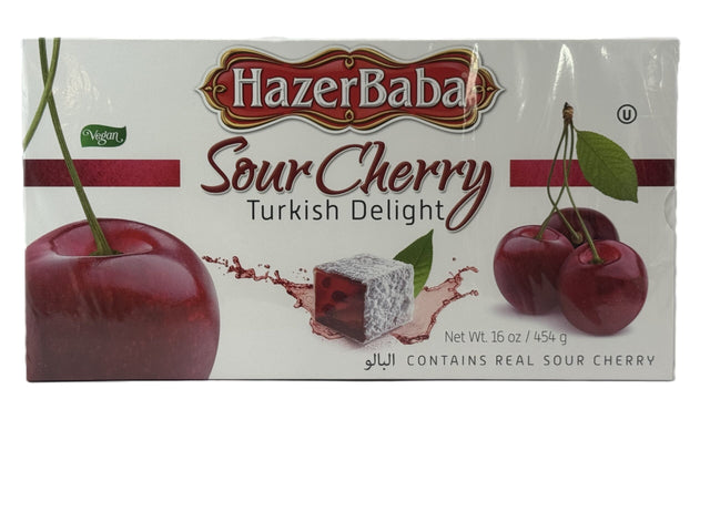 Hazerbaba Sour Cherry Turkish Delight 454 gr image 0