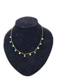Turkish Silver Evil Eye Bead Necklace image 0