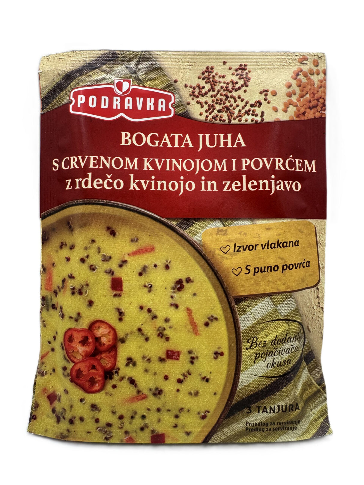 Podravka Hearty Vegetable Soup w Red Quinoa 70 Gr image 0