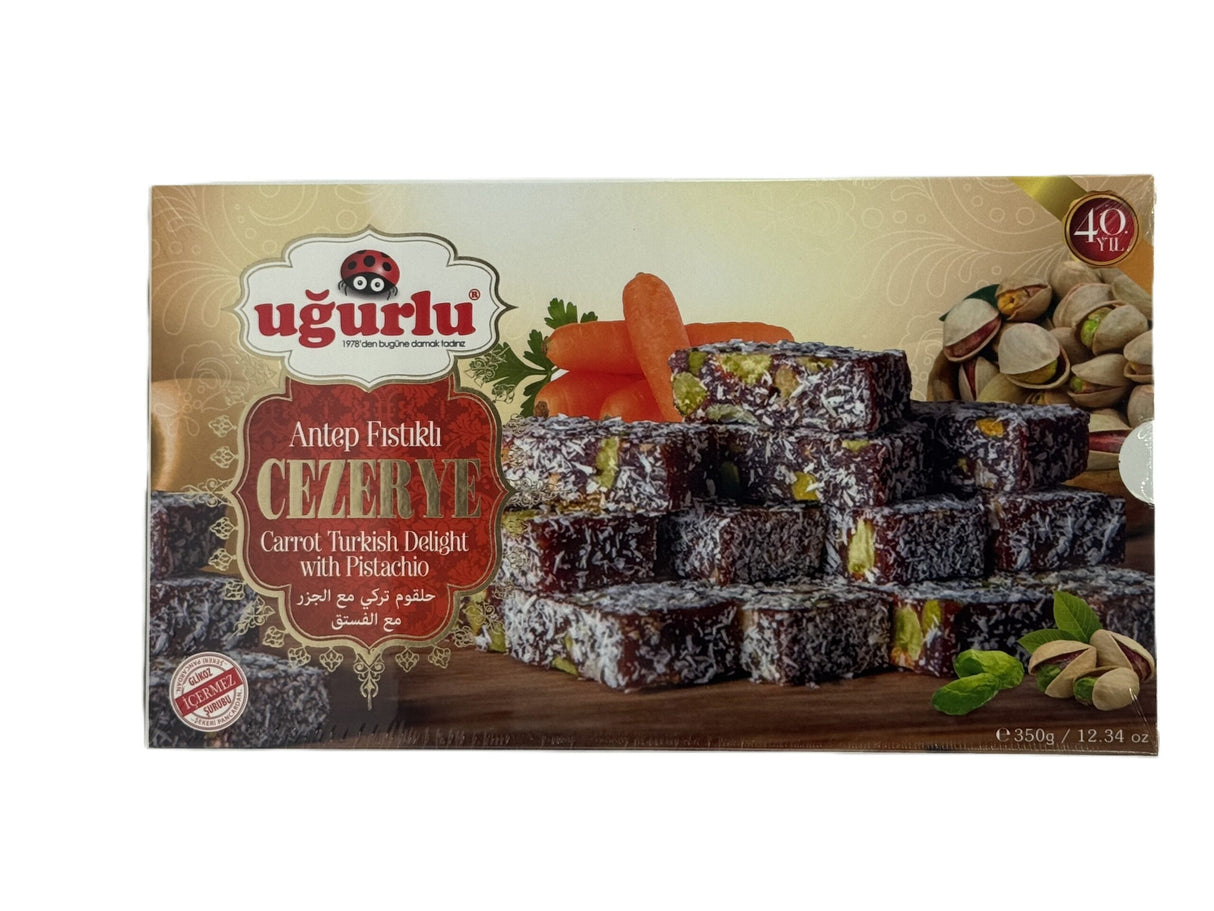 Ugurlu  Cezerye Carrot Turkish Delight W Pistachio 350 gr image 0