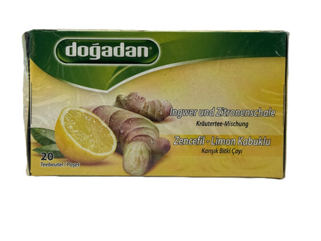 Dogadan Ginger And Lemon Peel Tea Bags image 0