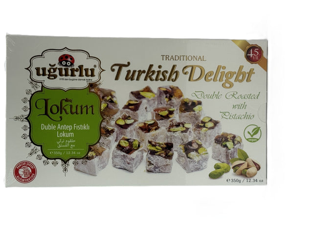Ugurlu Turkish Delight Double Roasted Pistachio- Rich 350 gr image 0
