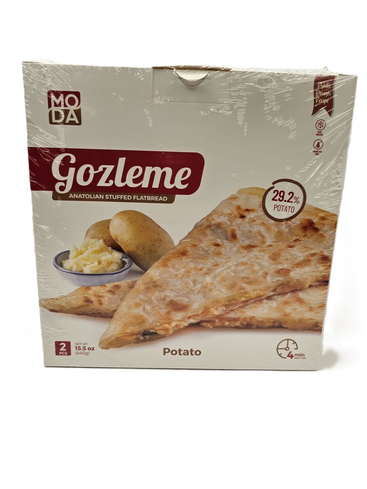 Moda Potato Stuffed Flatbread Gozleme 440 Gr 2 Pcs