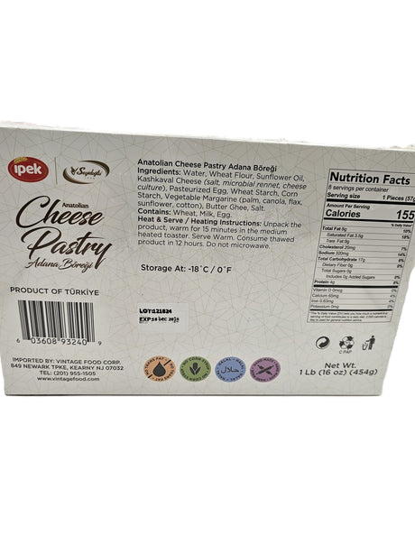 Ipek Adana Cheese Pastry 454 Gr