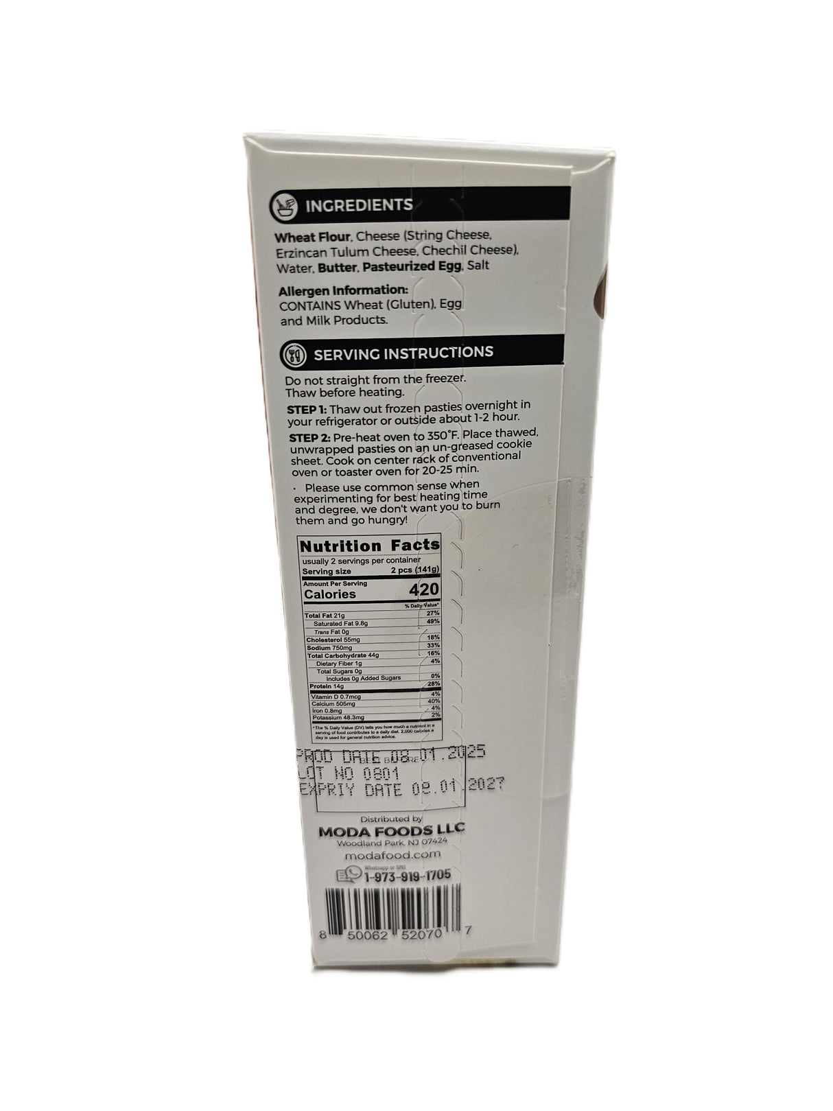 Moda Three Cheese Pastry 283 Gr