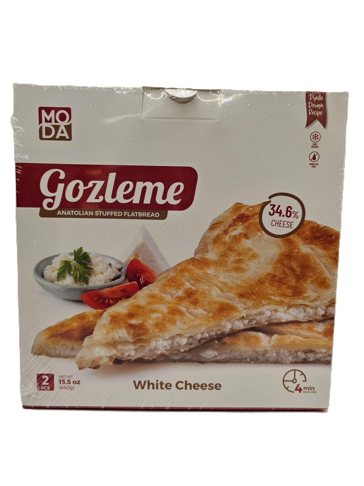 Moda White Cheese Stuffed Flatbread Gozleme 440 Gr 2 Pcs