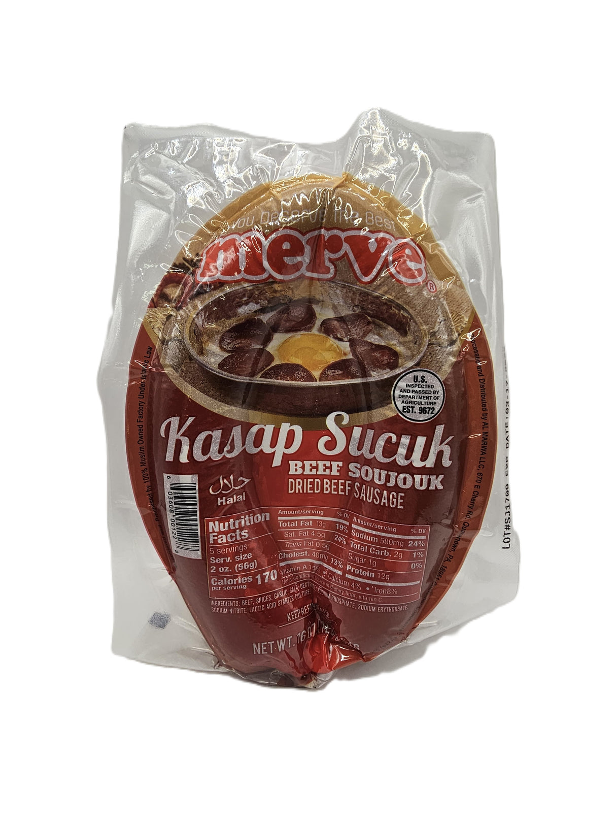 Merve Kasap Sucuk 454 Gr