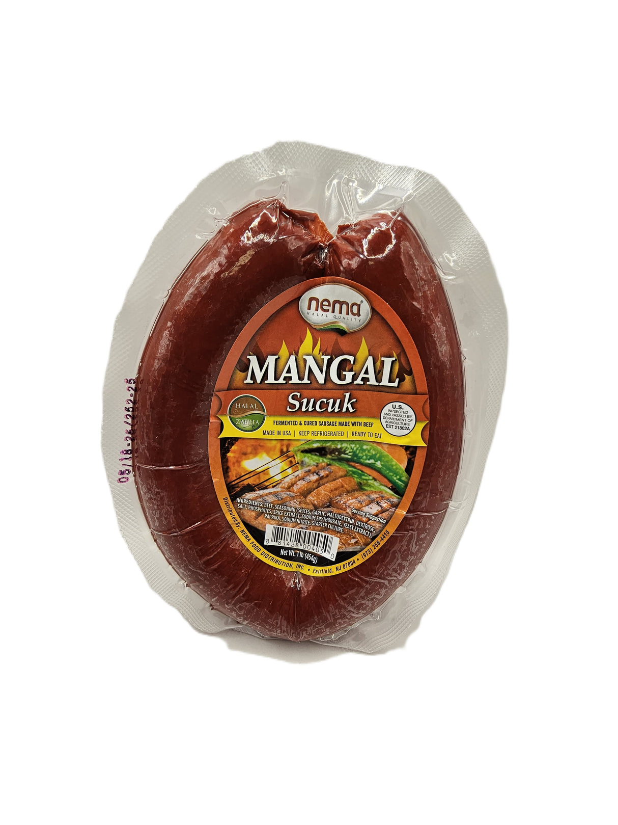 Nema Beef Mangal Sausage Halal 454 Gr