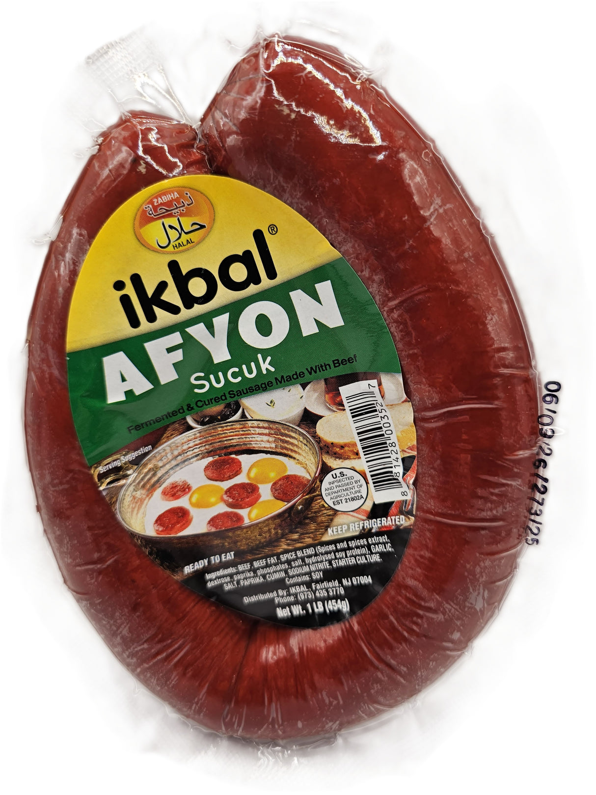 ikbal Afyon Beef Sausage Halal 454 Gr