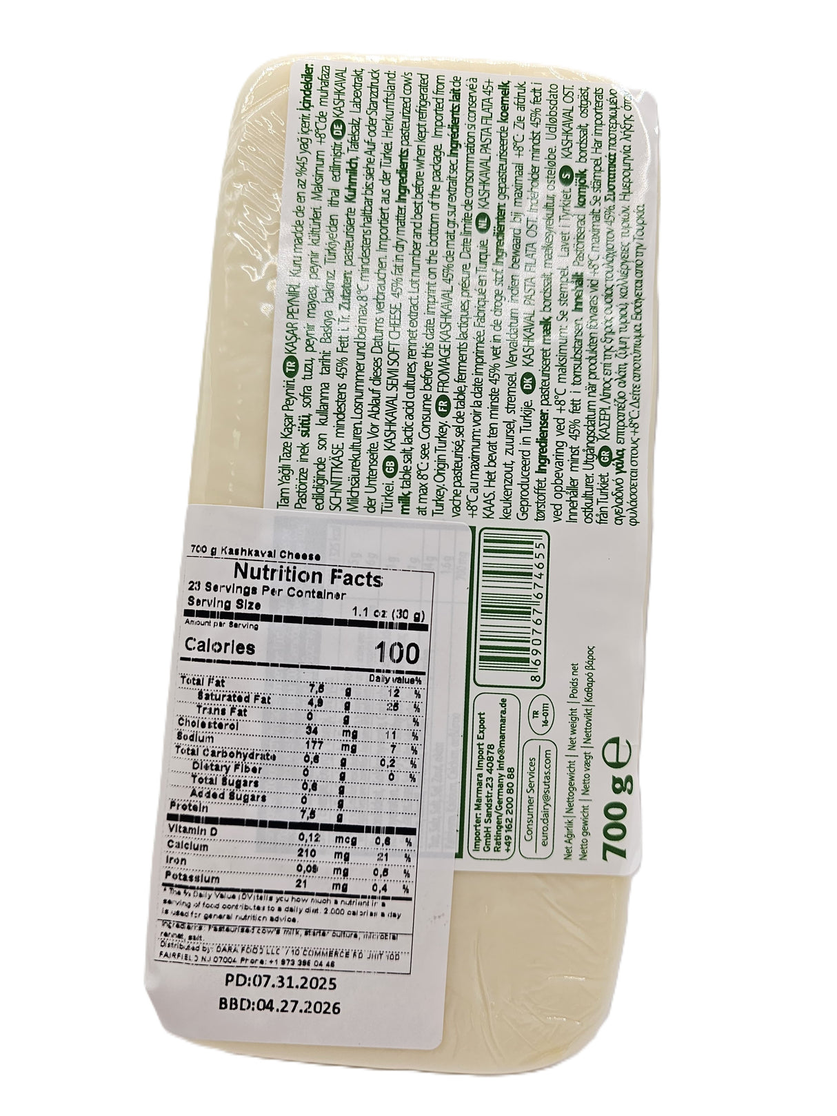 Sutas Kasar Peynir 700 Gr