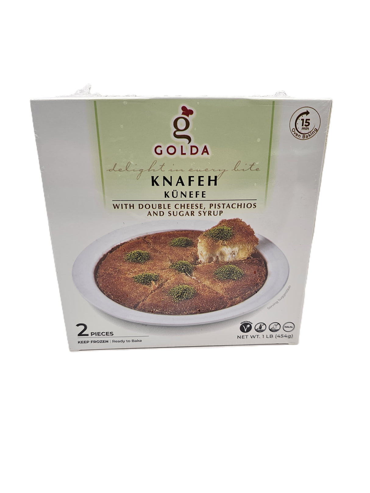 Golda Pistachio Kunefe 454 Gr 2 Pcs