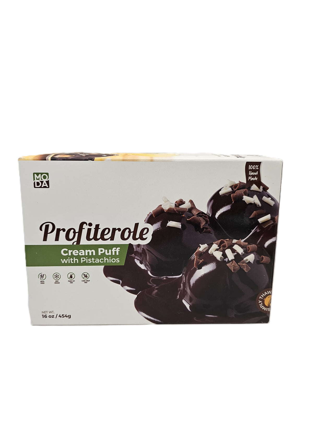 Moda Profiterole Cream Puff W Pistachio 454 Gr