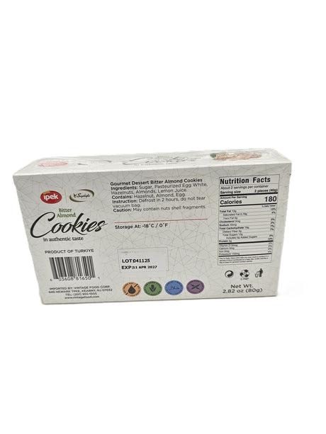 Ipek Bitter Almond Cookies 80 Gr 4 Pcs