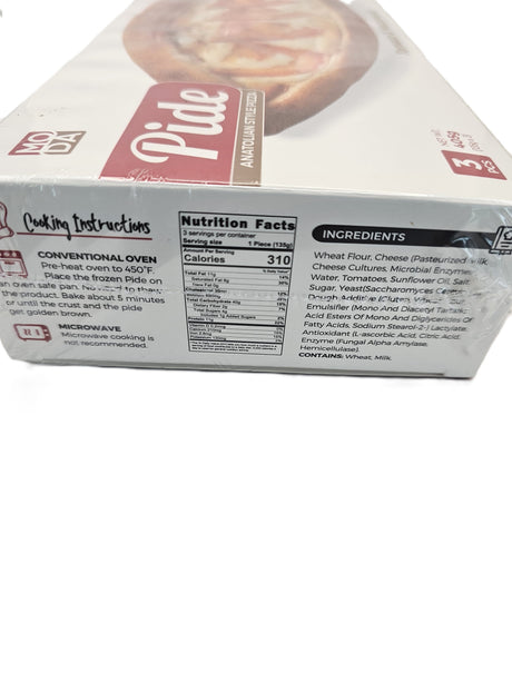 Moda Tomato-Mozzarella Pide 405 Gr 3 Pcs