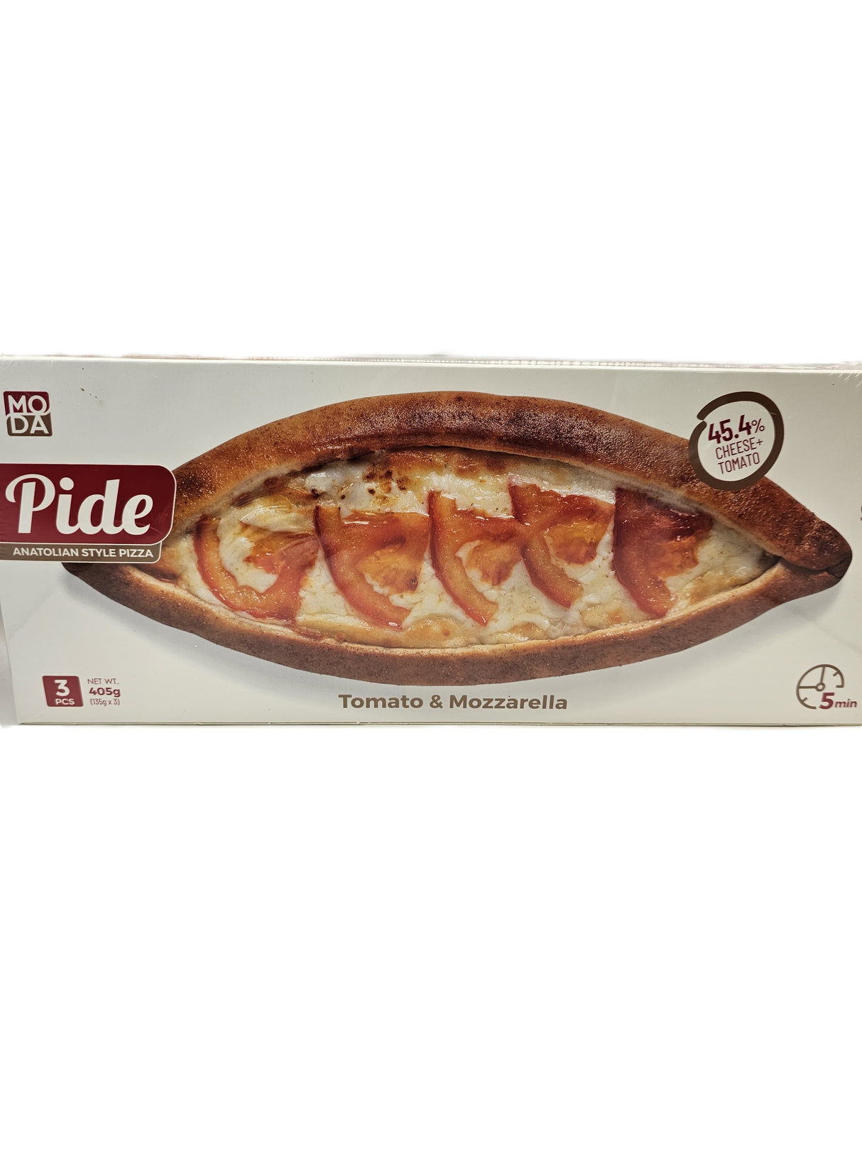 Moda Tomato-Mozzarella Pide 405 Gr 3 Pcs