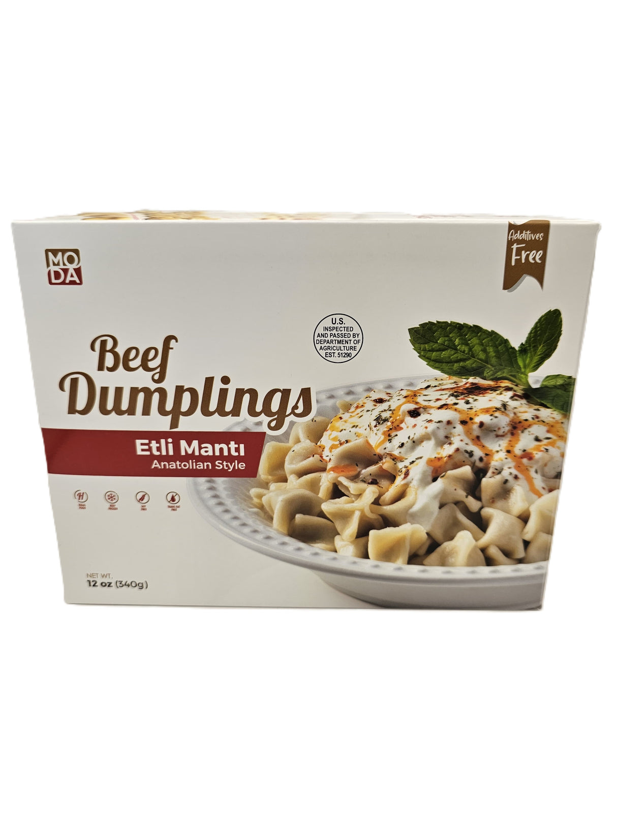 Moda Beef Dumplings Anatolian Style 340 Gr Halal