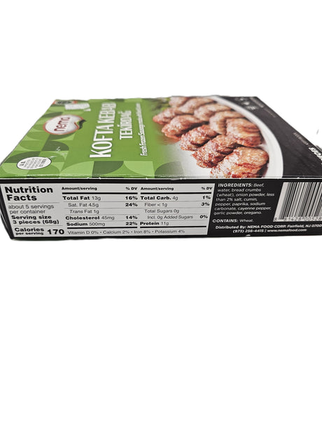 Nema Kofta Kebap Tekirdag Halal 363 Gr 16 Pcs