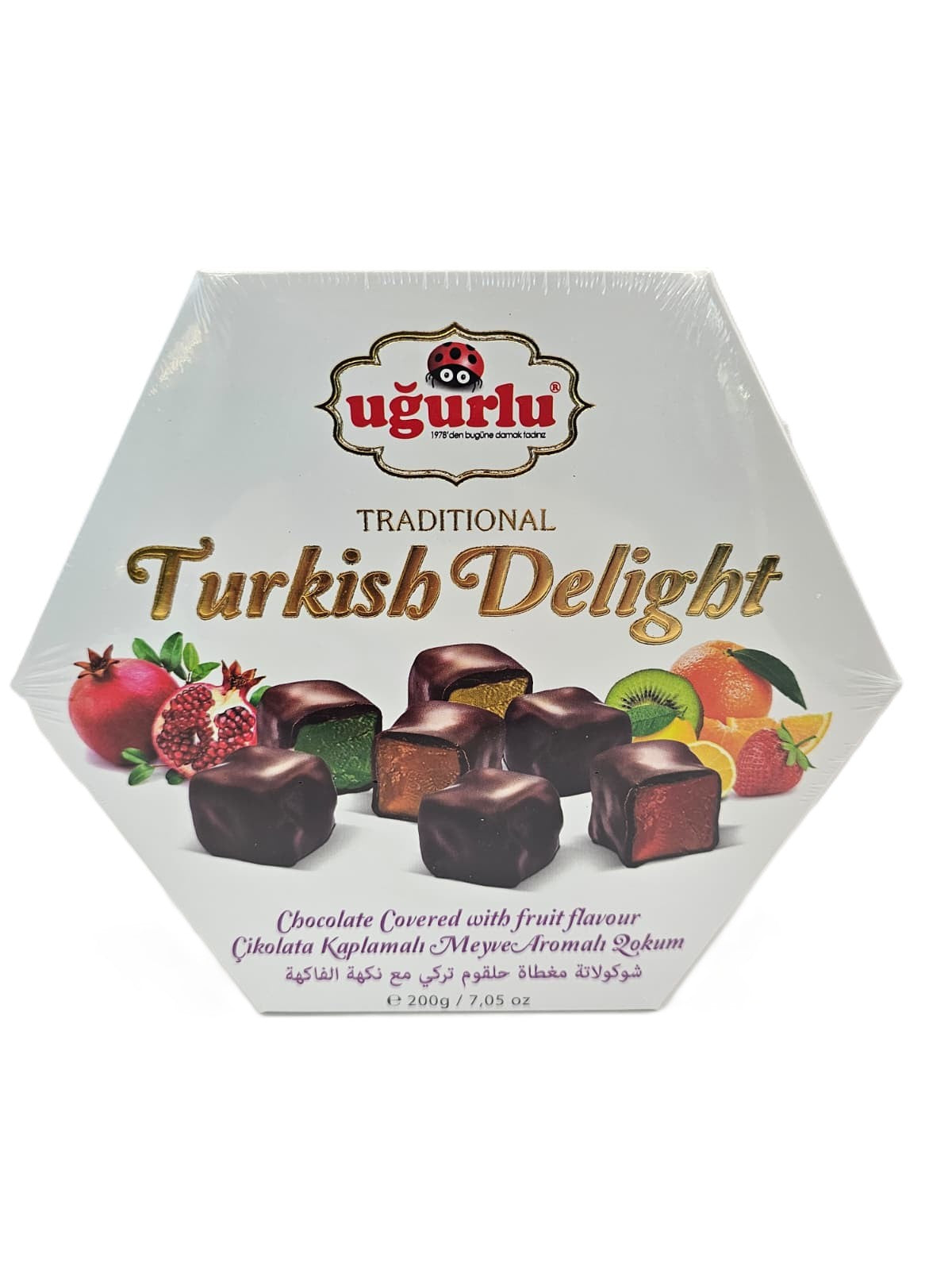 Ugurlu Turkish Delight Chocolate Covered With Fruit Flavour 250 Gr